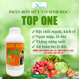 Phân bón hữu cơ sinh học Top One Organic Aliicin