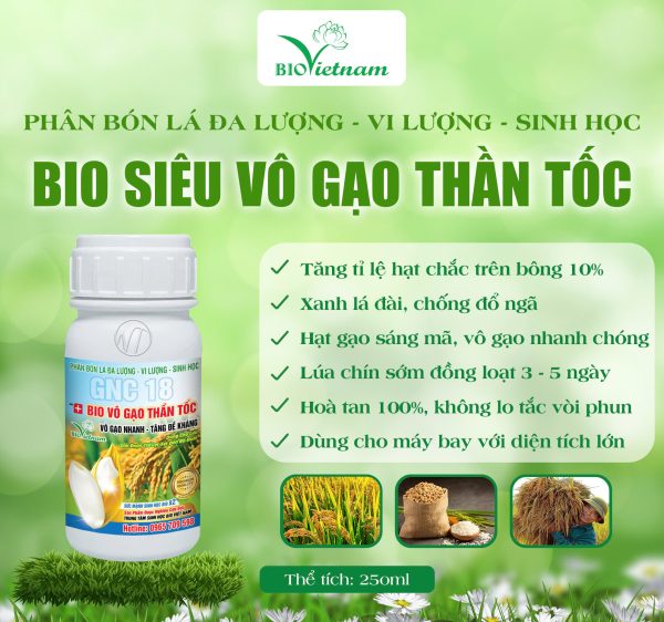 Bio Vô Gạo Thần Tốc Dạng Chai - Vô Gạo Nhanh - Tăng Đề Kháng