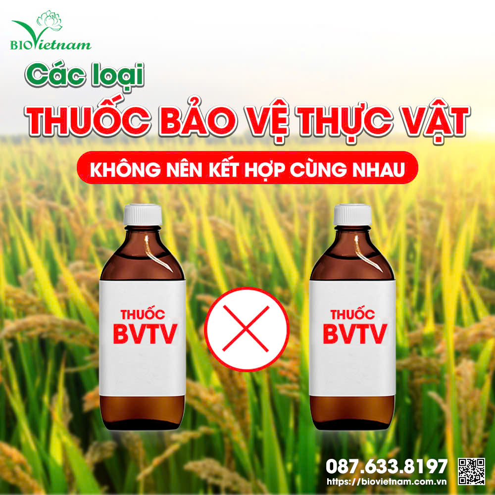 Một số loại thuốc BVTV không nên kết hợp cùng với nhau