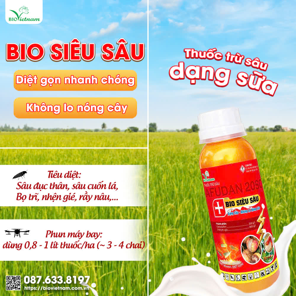 Thuốc trừ sâu dạng sữa Bio Siêu Sâu