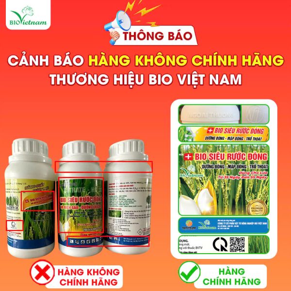 Phân biệt HÀNG THẬT GIẢ BIO Siêu rước đòng